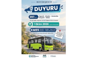 397 No’lu hat KM85 olarak sefer yapacak