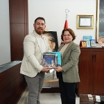Aydın Büyükşehir Gazeteciler Cemiyeti Yönetimi, Başkan Hatice Gençay’ı Ziyaret Etti