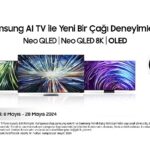 Samsung’dan AI teknolojili 2024 TV’lerde Galaxy S24 serisi telefon veya Para Yüklü Kart hediyeli Ön Sipariş Kampanyası